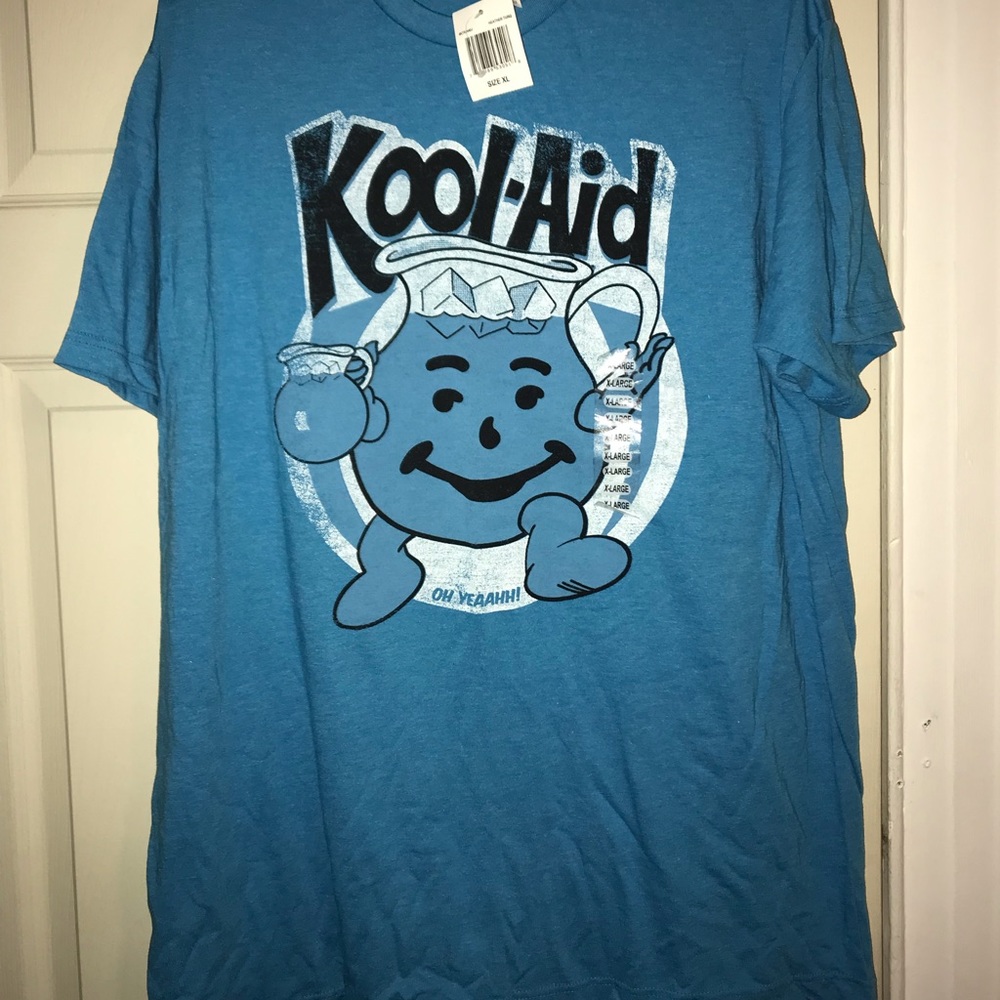 Men’s Vintage Kool Aid Man Blue T Shirt XL NWT
